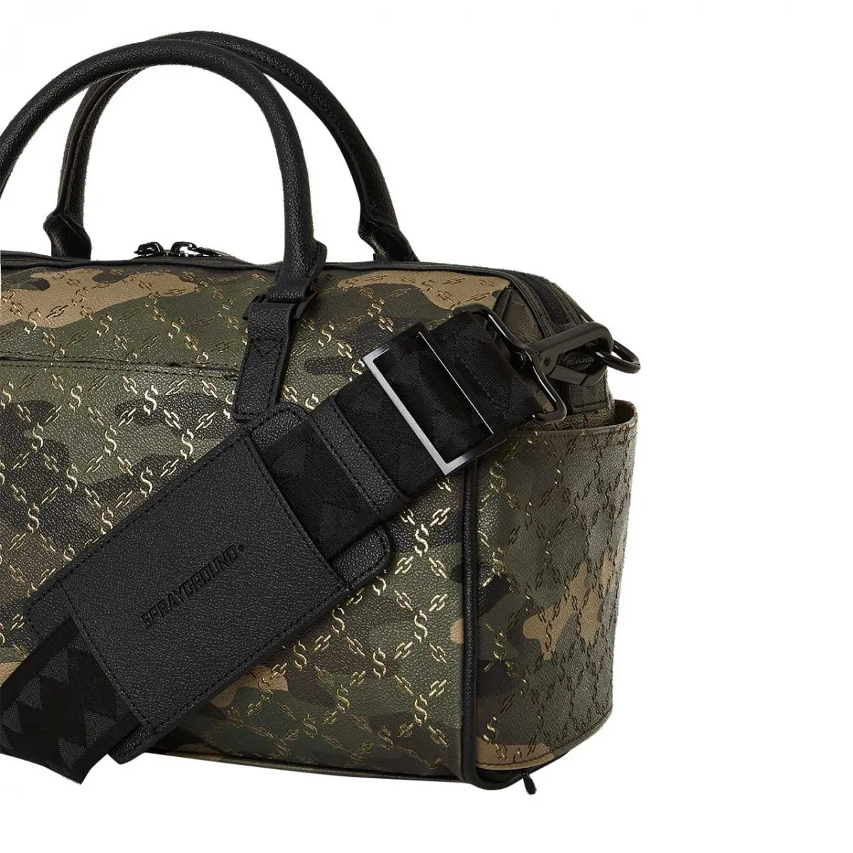 $ Pattern Camo Mini Duffle
