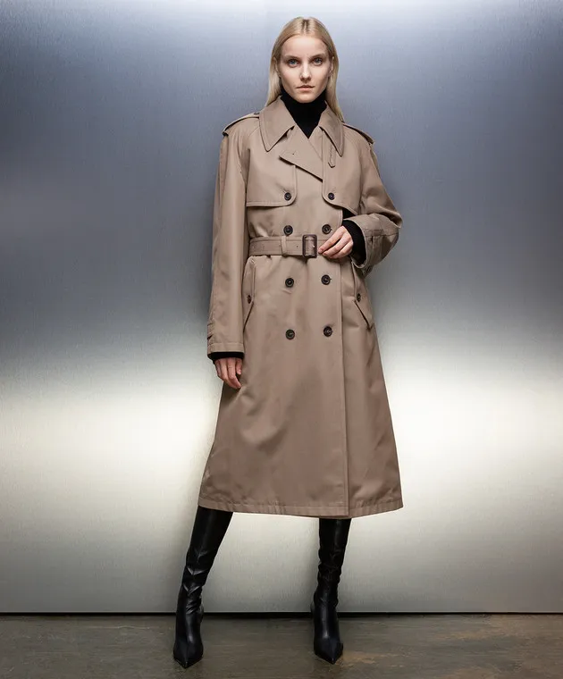 Balenciaga Trench marrone 746400TOP09
