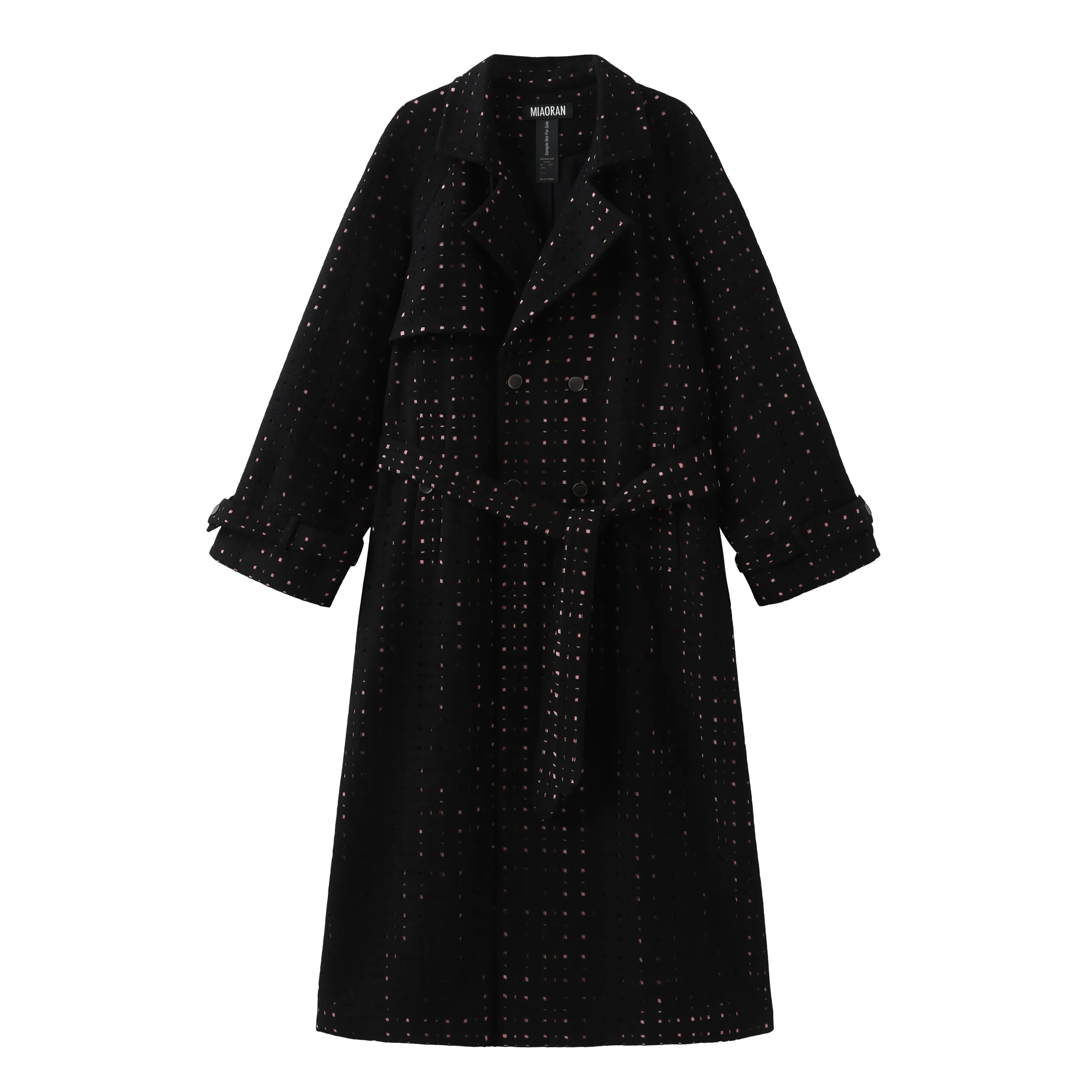 Black Over-Sized Trench Coat