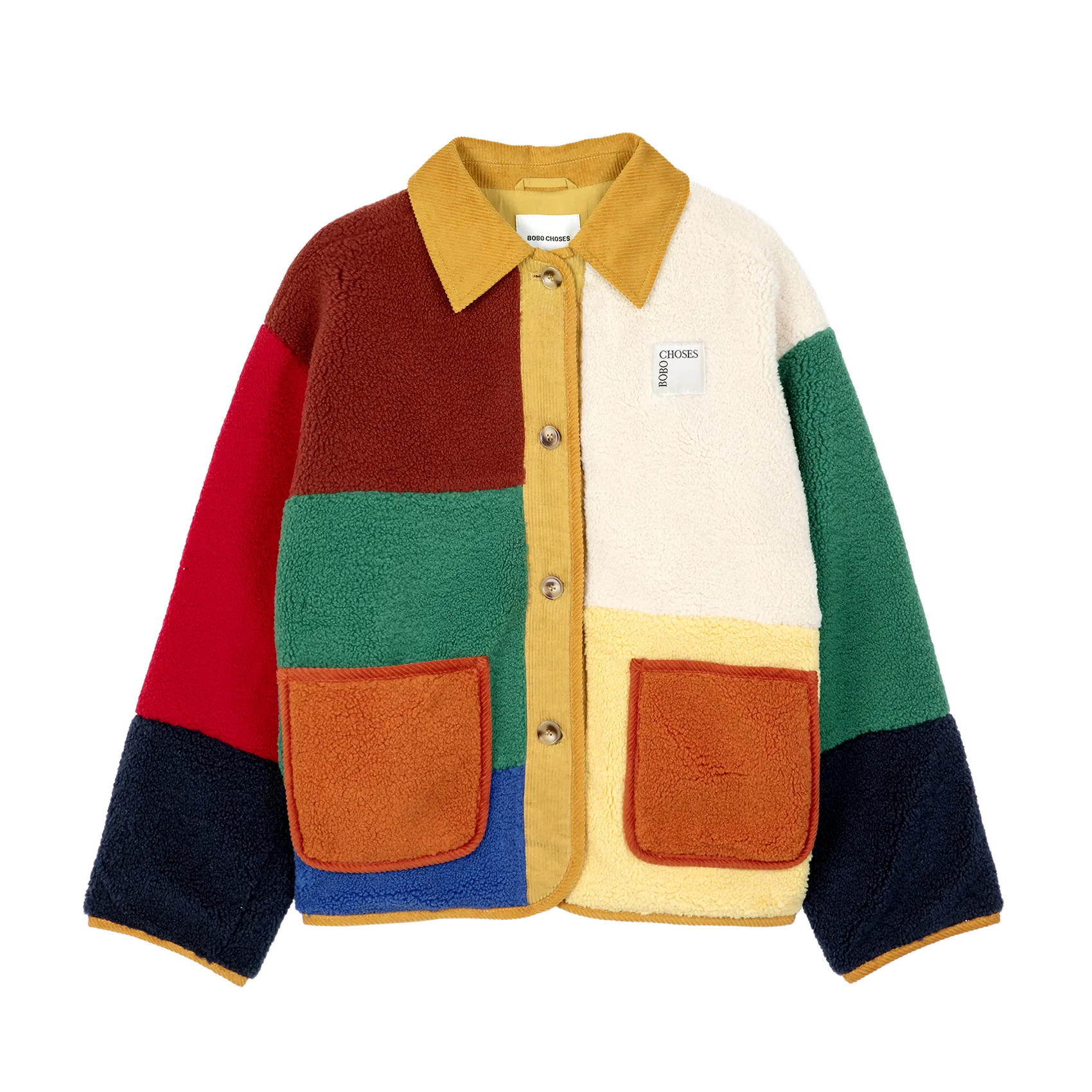  BOBO CHOSES   Giacca collo classico in sherpa | Multicolore