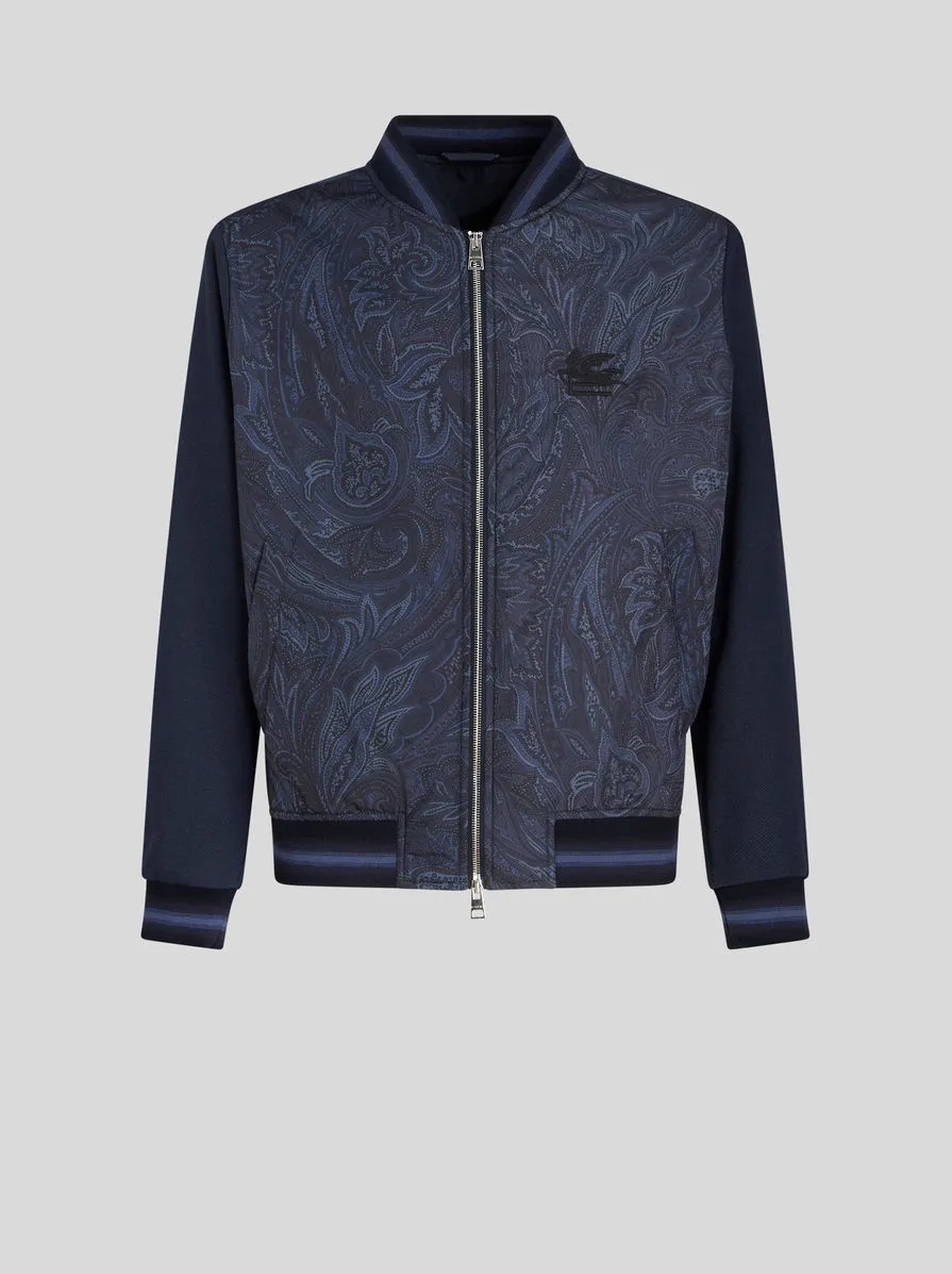 BOMBER PAISLEY CON LOGO