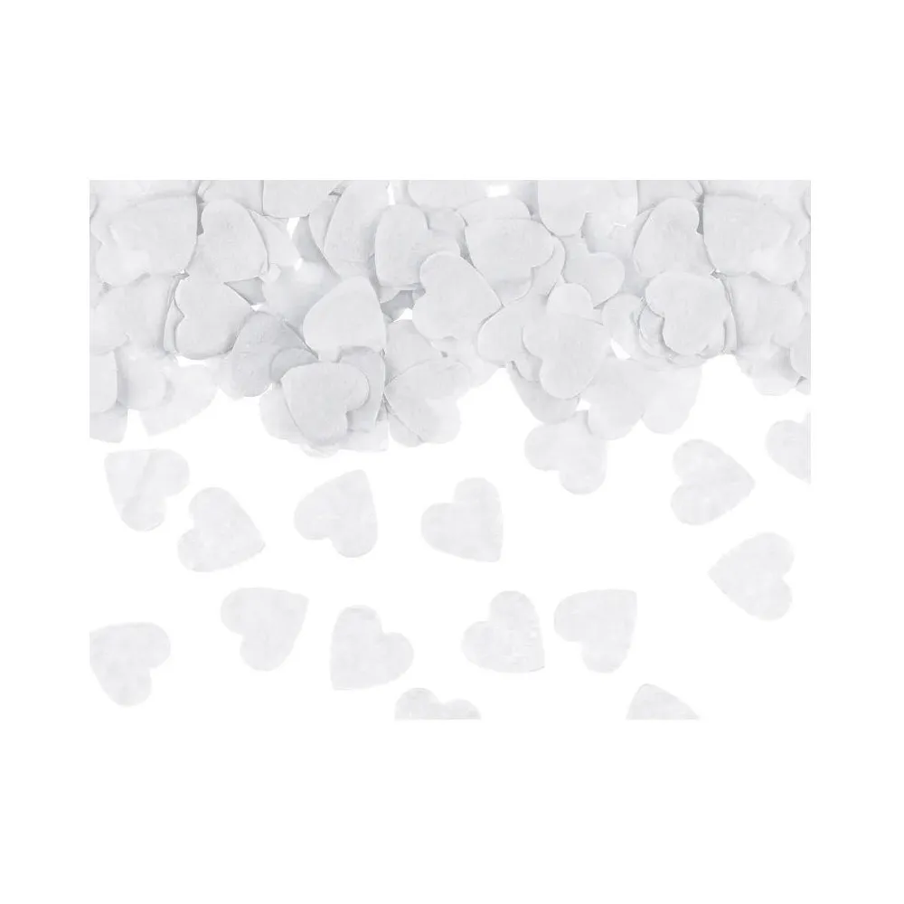 Cuoricini cuori bianco in carta leggeraCf da 15 gr