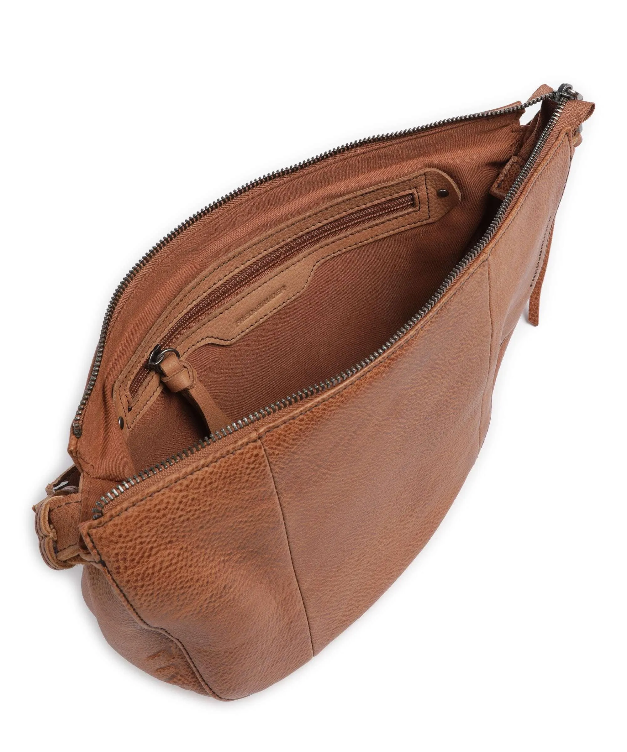  FredsBruder My old Friend Borsa a spalla pelle granulata marrone  