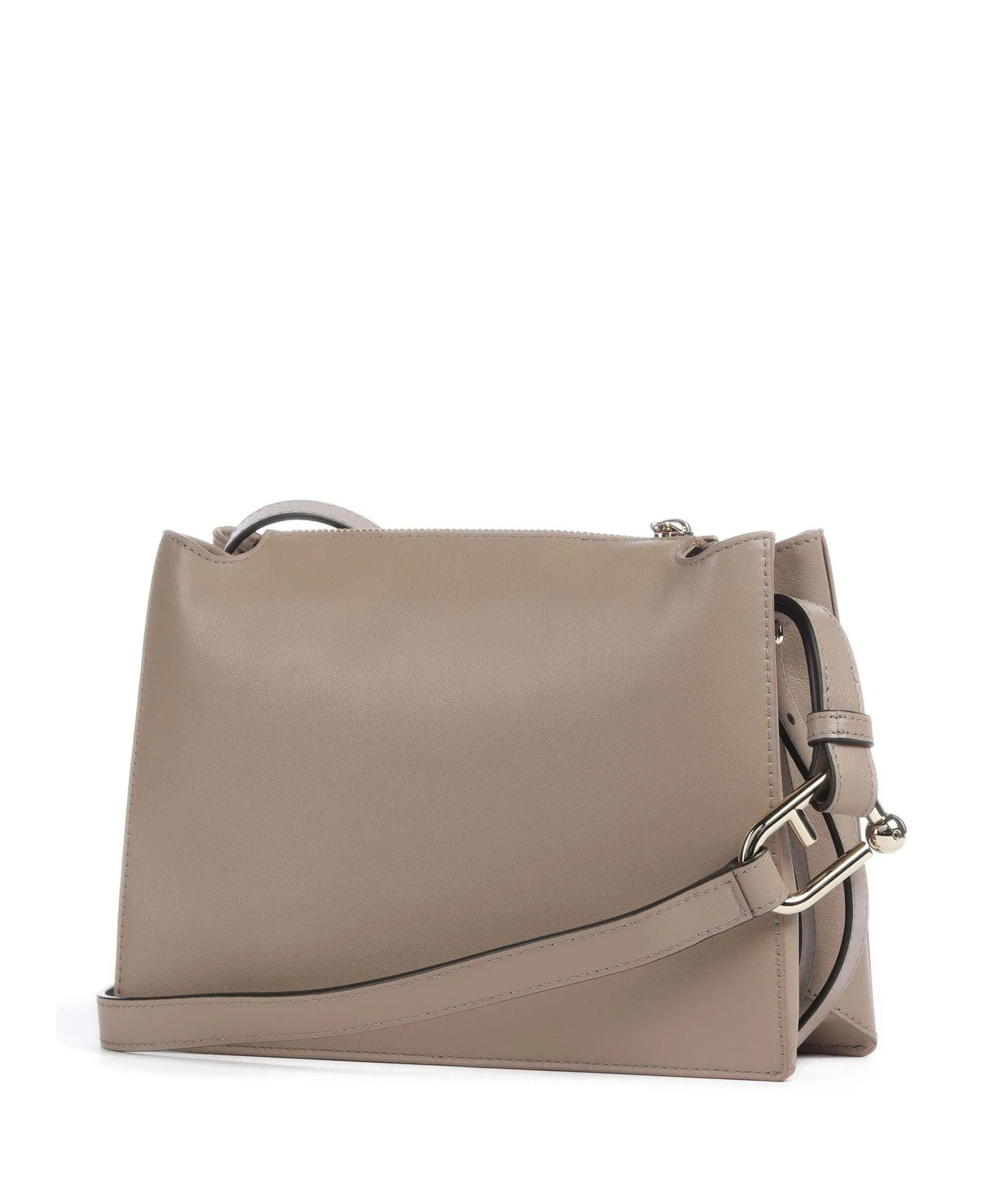  Furla Nuvola S Borsa a tracolla pelle di vitello finemente grana taupe  