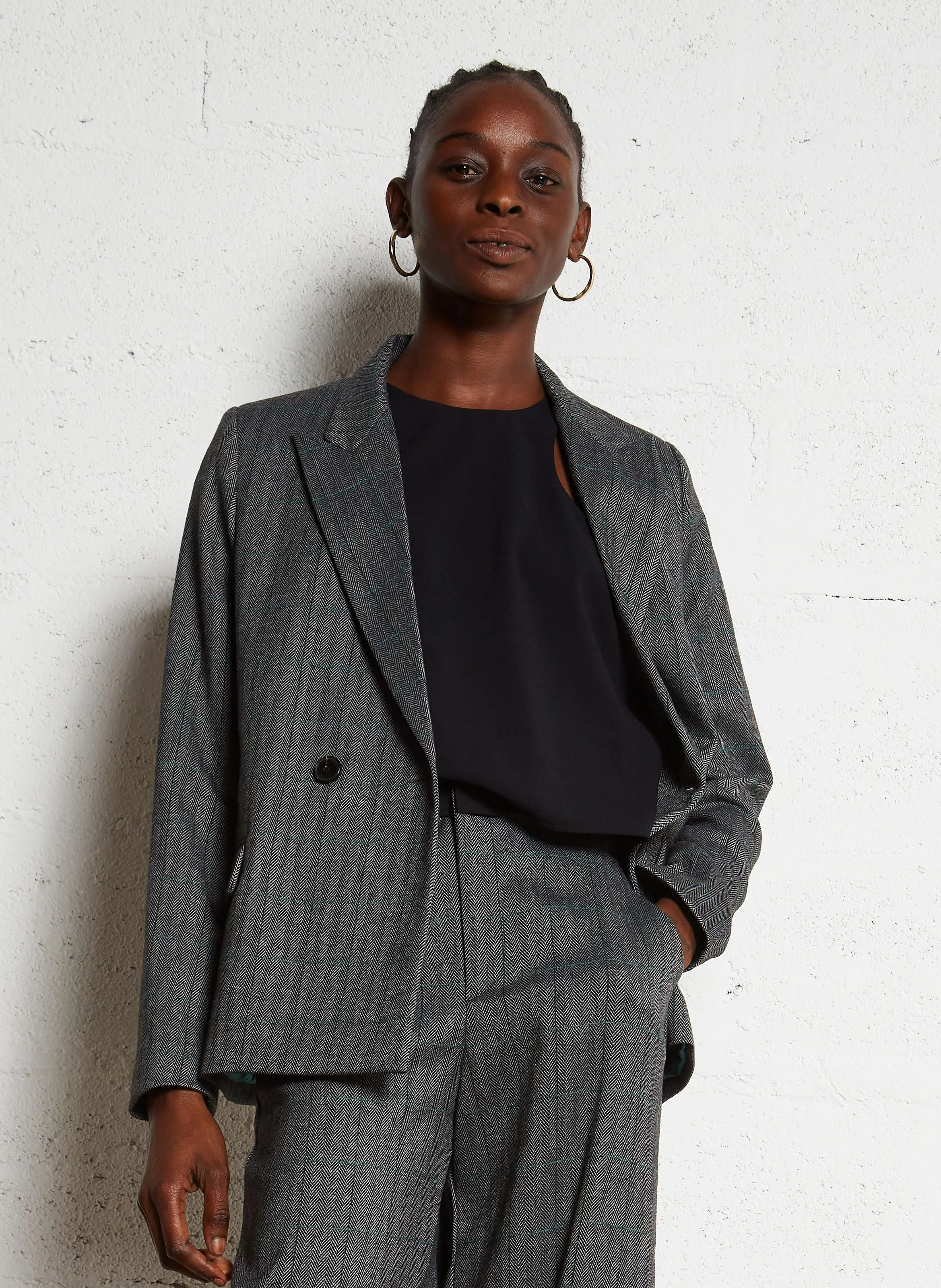  IKKS   Giacca da completo con revers | Nero