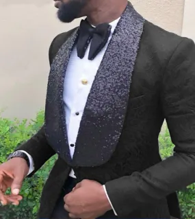 Latest Design Dark Green Notched Lapel With One Button Men Suits Slim Fit 2 Pieces Costum Homme Groom Tuxedos Terno Masc
