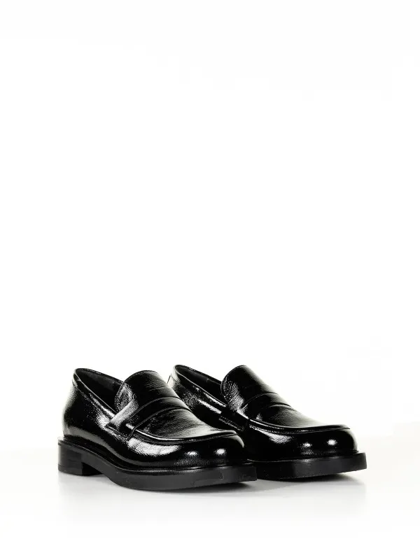 Naplack leather moccasin
