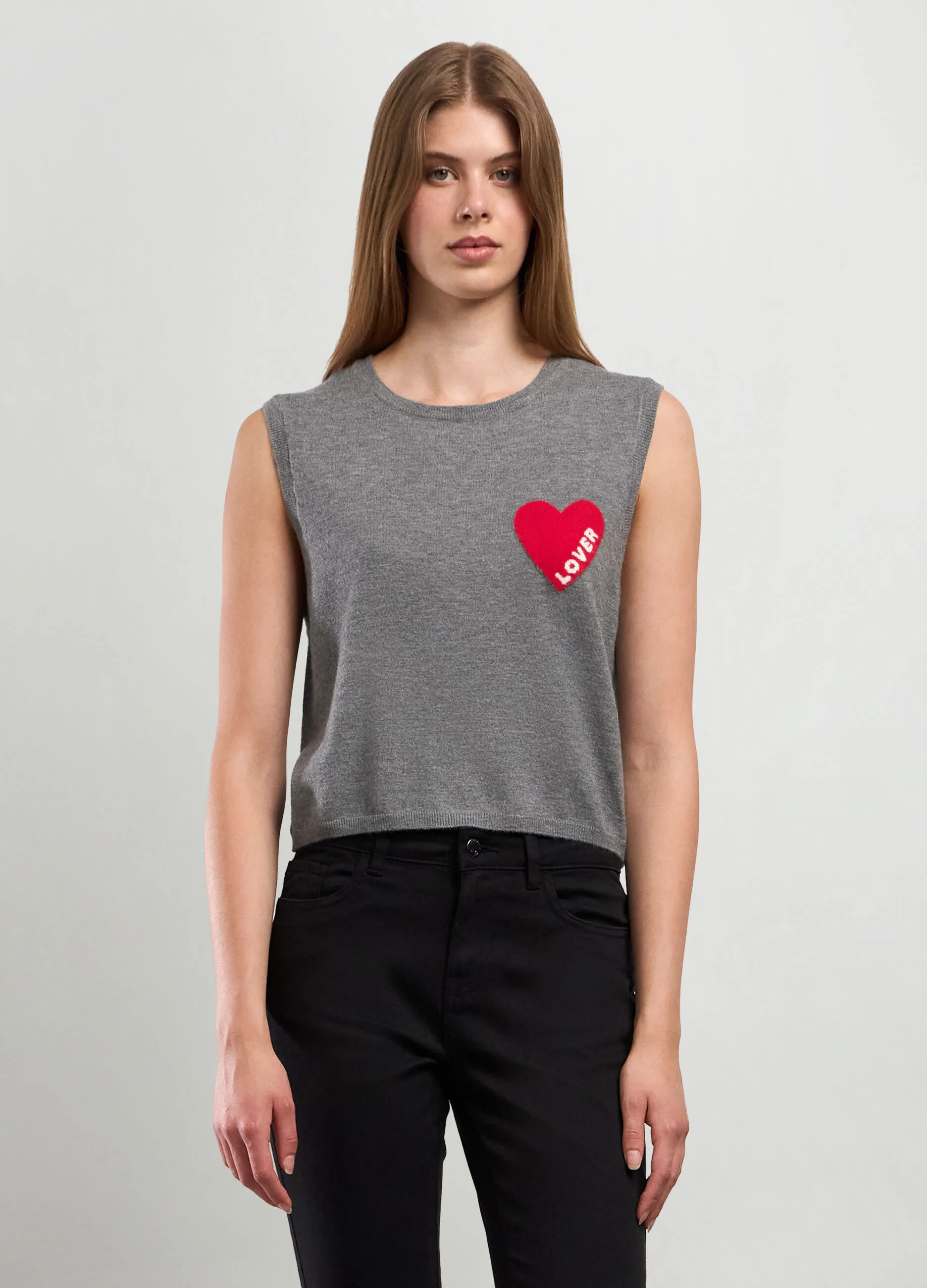NICE & CHIC  Gilet tricot in misto viscosa donna