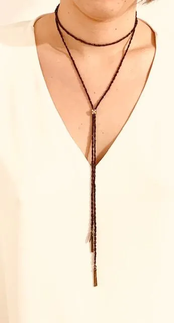 PF MILANOJEWELS  Collana très chic slim  seta corda con argento