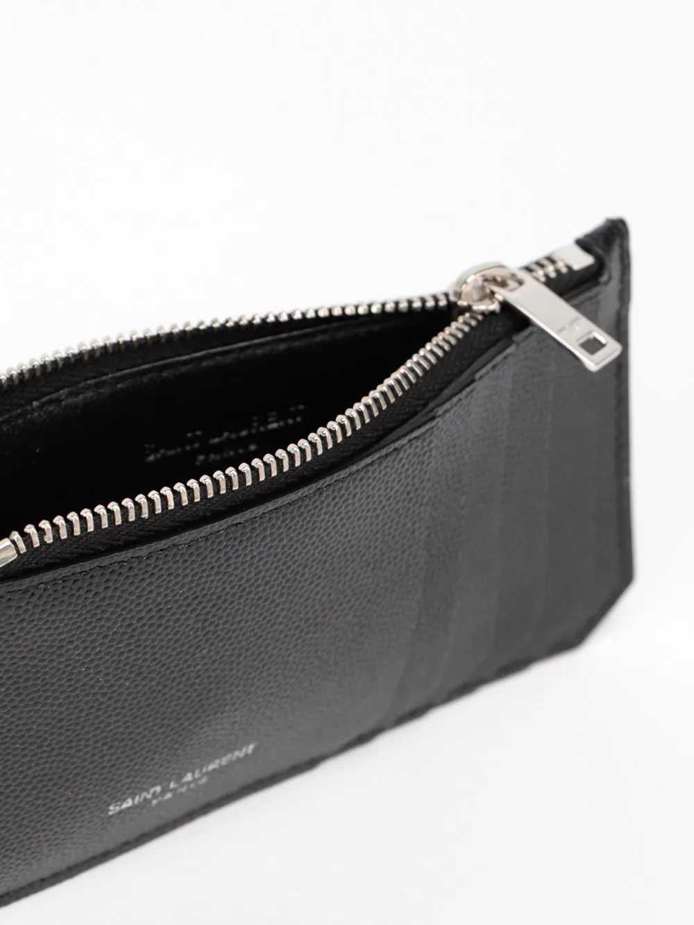 `Saint Laurent Paris Fragments` Zipped Card Case
