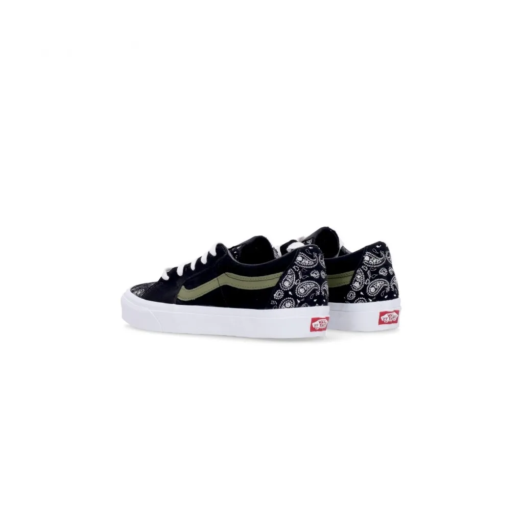 scarpa bassa uomo sk8-low PAISLEY SUEDE BLACK