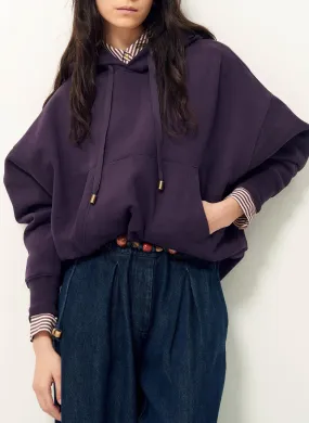  SESSUN   HOODIE - Felpa oversize con cappuccio | Viola
