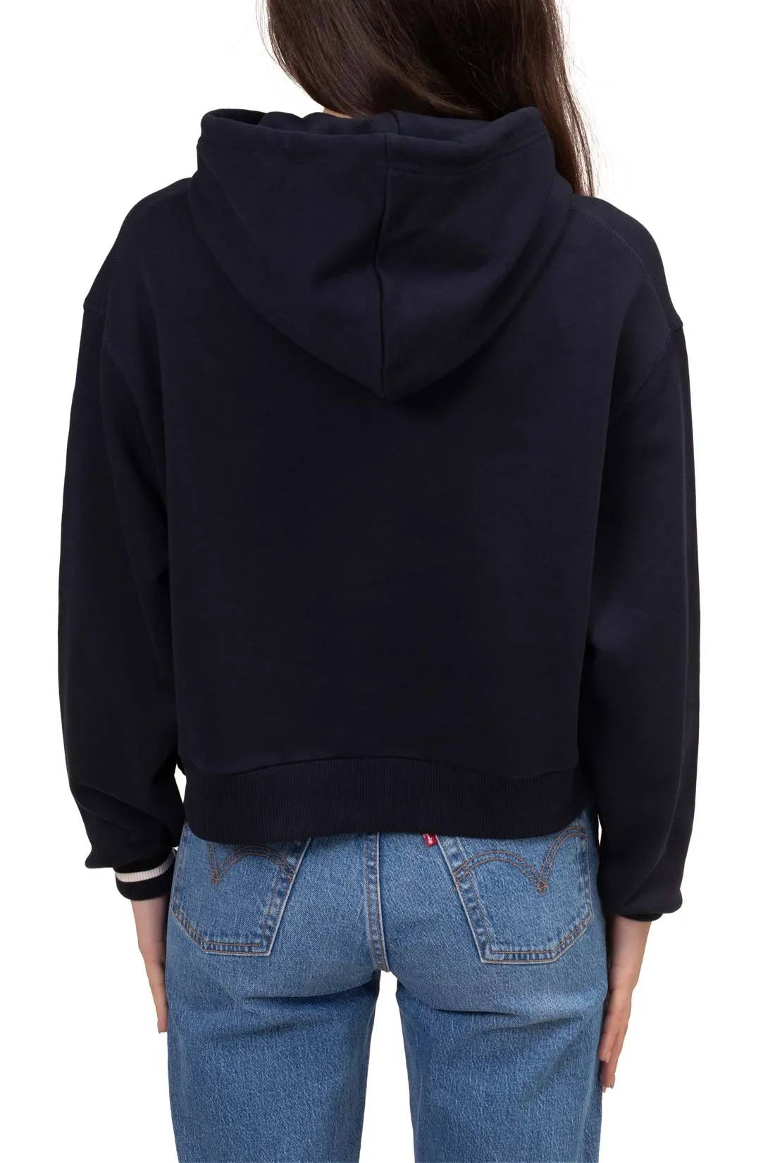 TOMMY HILFIGER Felpa donna estiva relaxed con cappuccio
