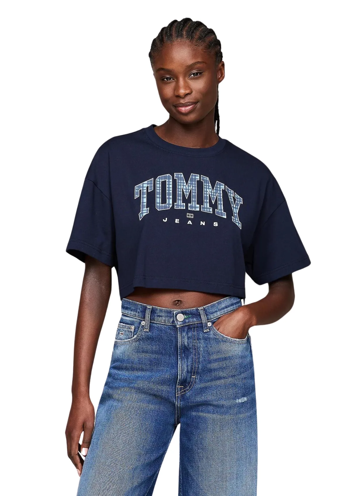 tommy hilfiger t-shirt cropped