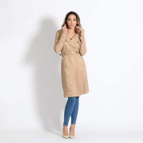 Trench donna effetto lurex