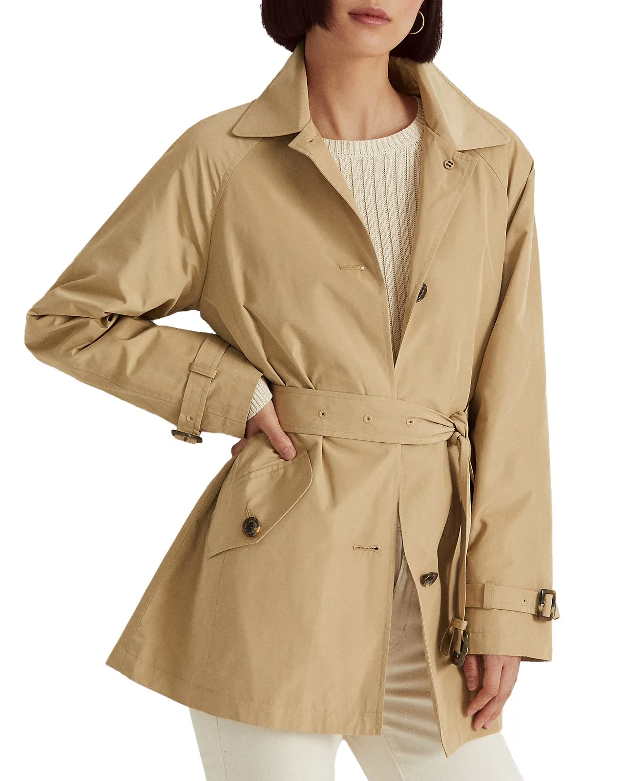 Trench idrorepellente beige