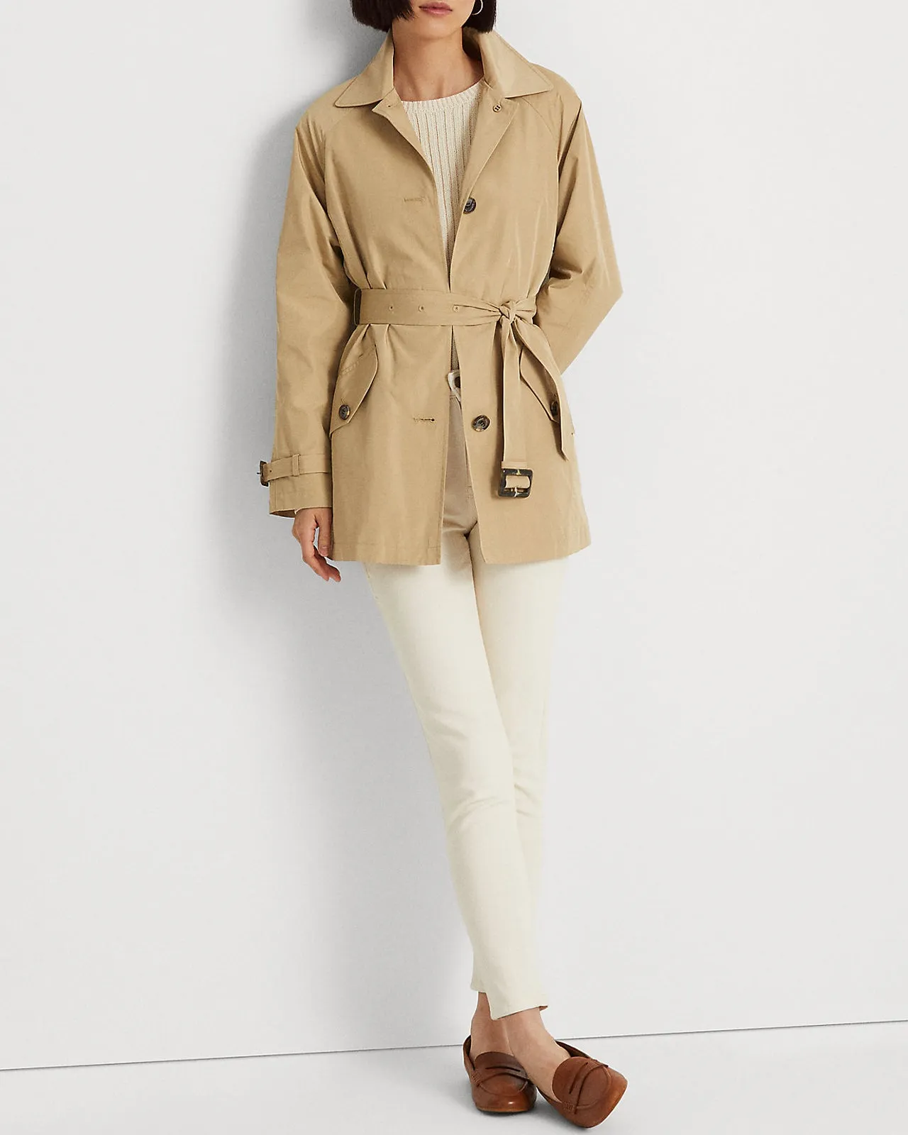 Trench idrorepellente beige