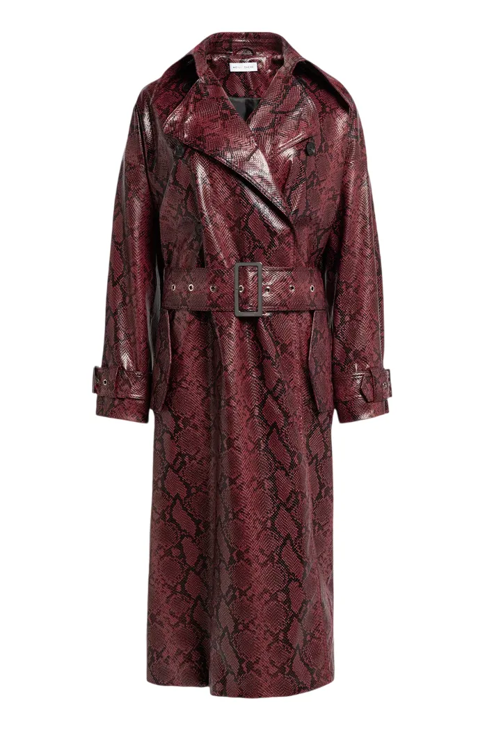 WEILI ZHENG   TRENCH IN ECOPELLE PITONATO
