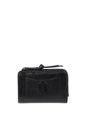 WOMAN MARC JACOBS BLACK SPLIT COW LEATHER THE SLIM BIFOLD WALLET